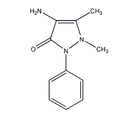 4-氨基安替比林结构式